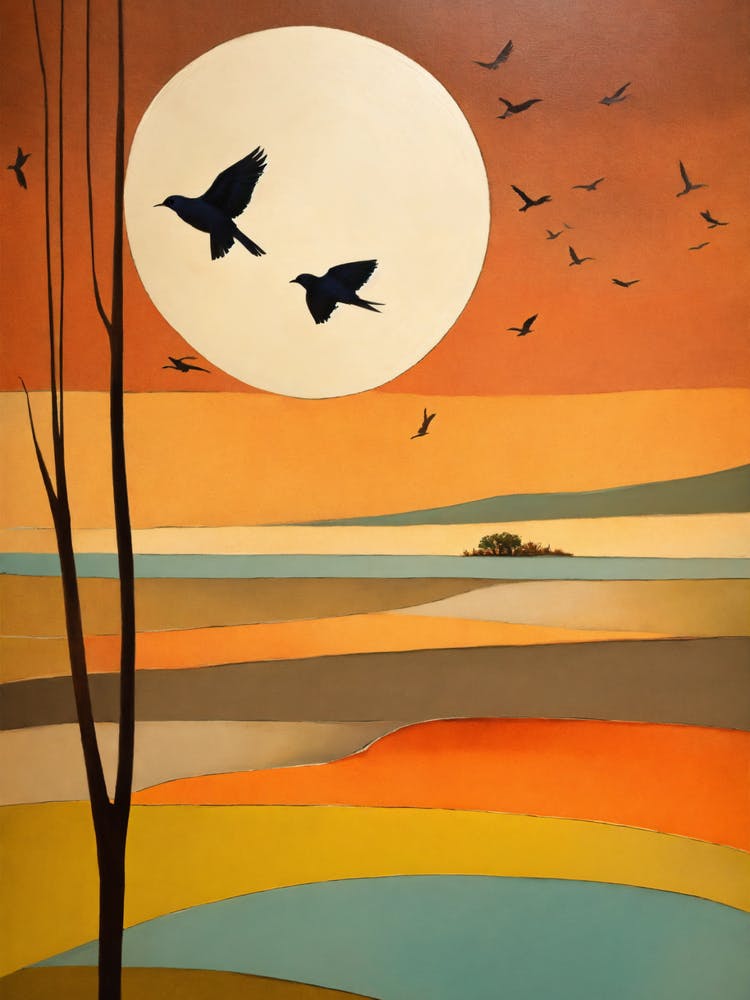 Birds In Flight