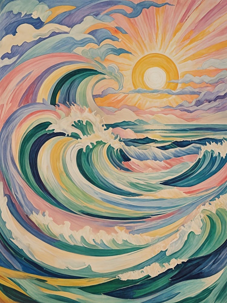 Rainbow Ocean Sunrise no3