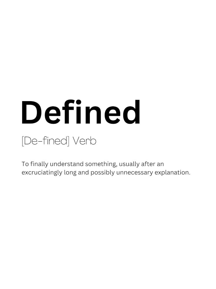 Defined Definition Meaning