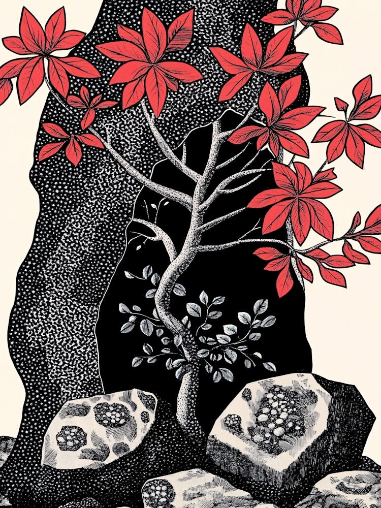 Tree In A Cave