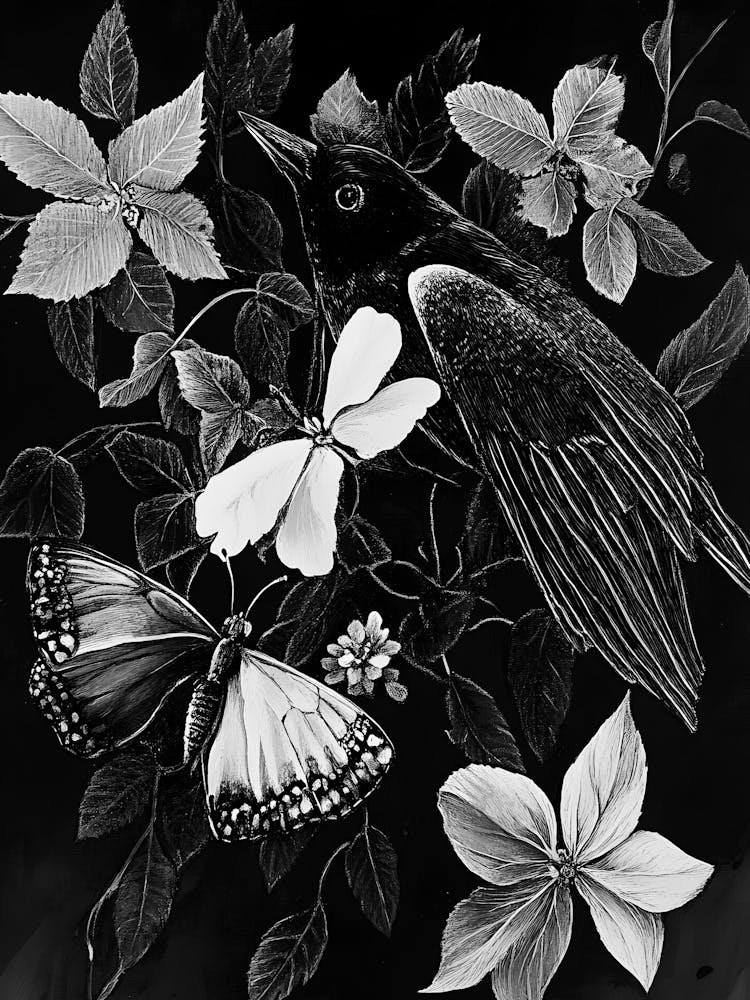 Black And White Bird 1