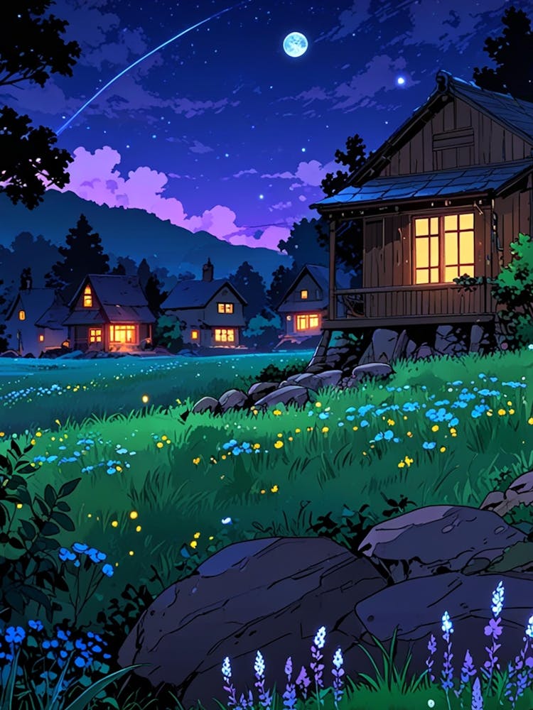 Night Sky Anime aesthetic 59