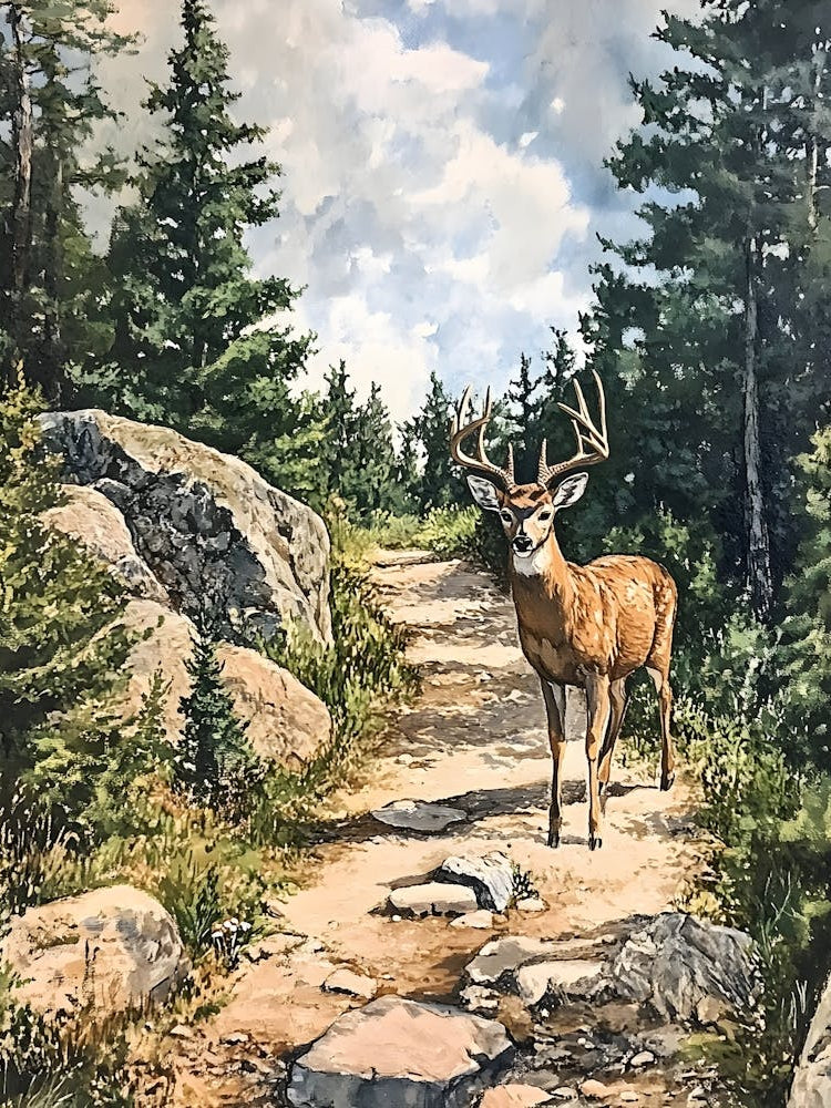 A Deer In The Woods 1