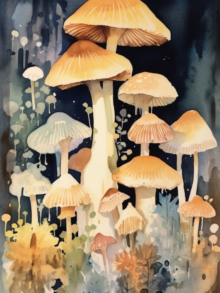Pilz-Aquarell 9