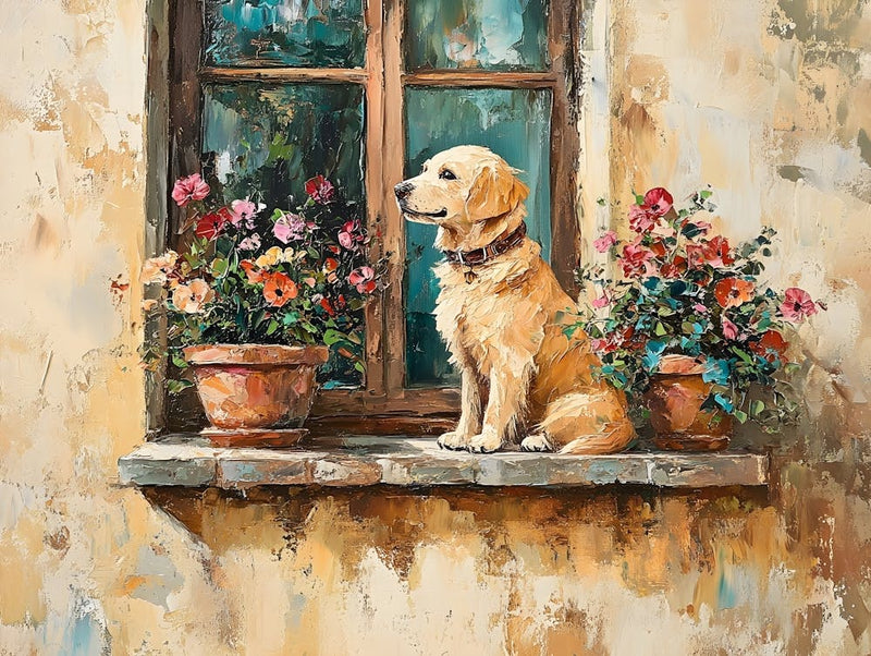 Dog In Window 3
