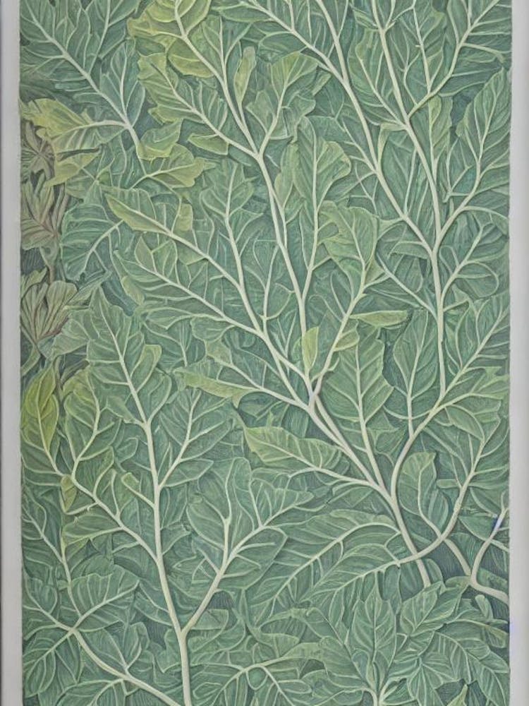 European 2 Beech tree Vintage Botanical