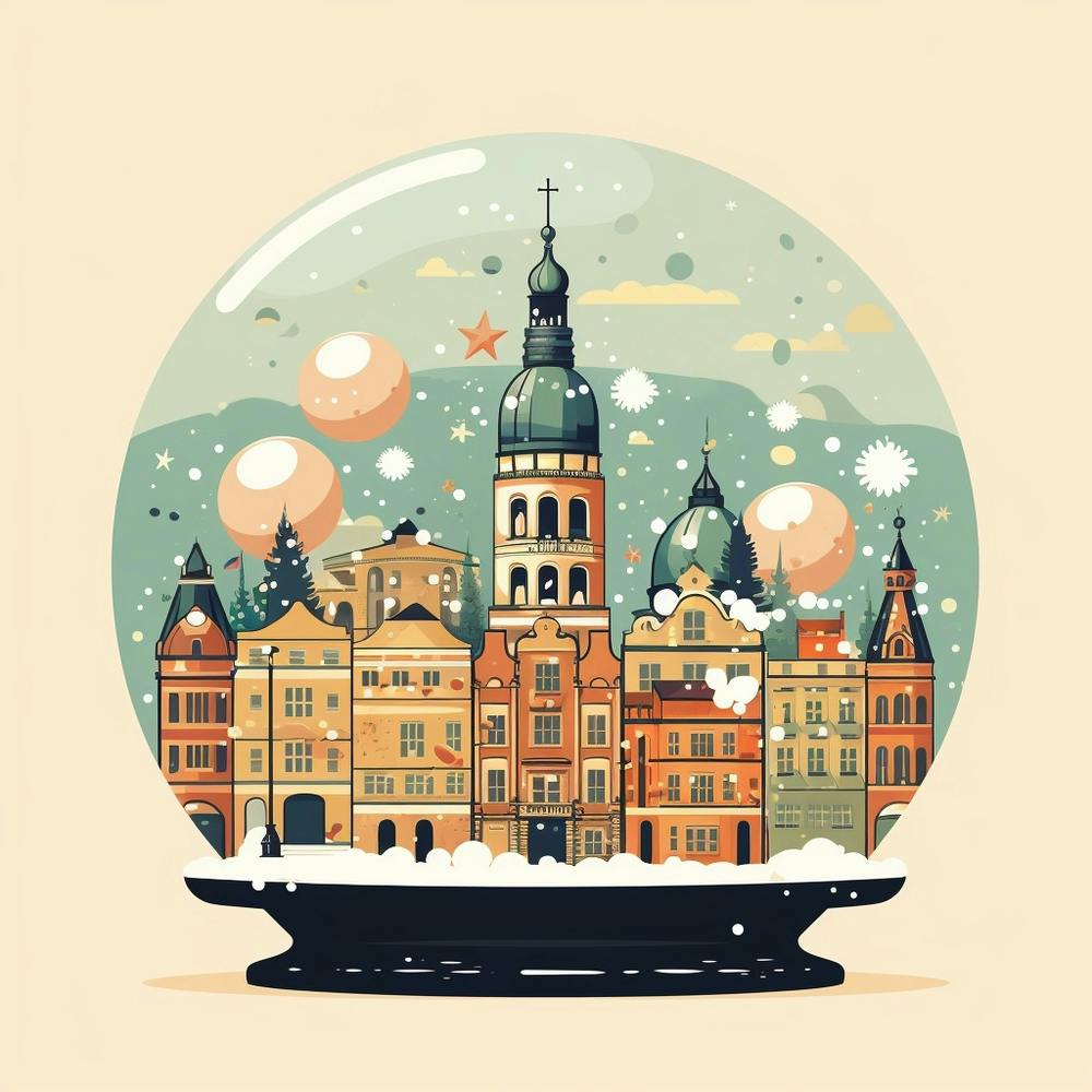 Hamburg Germany Snowglobe