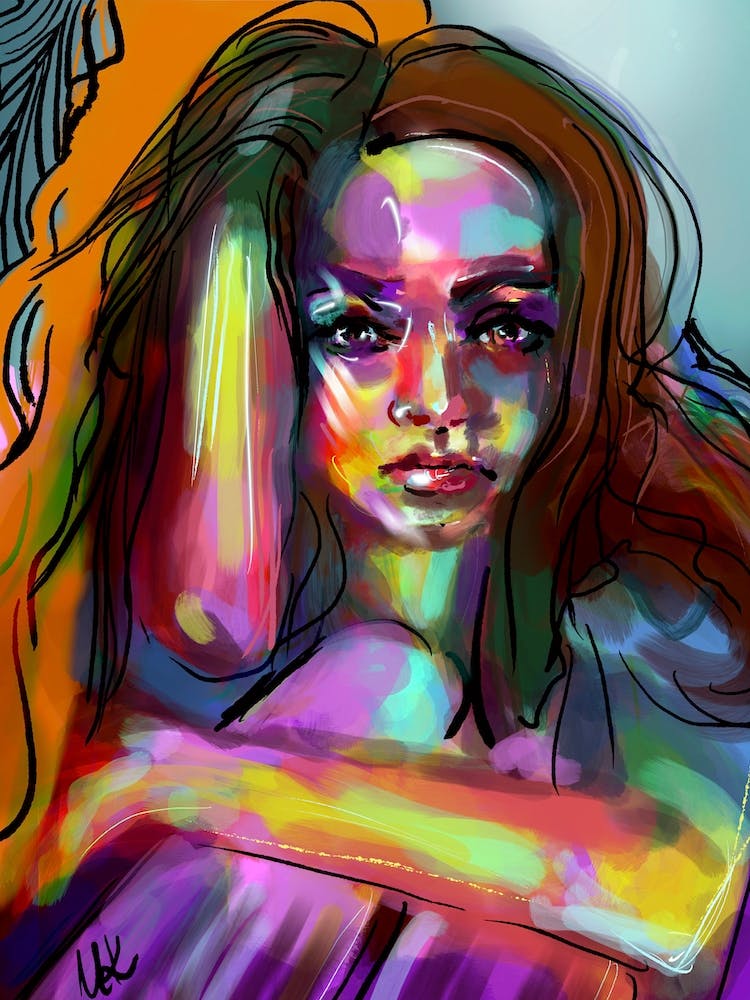 Colourful Abstract Woman
