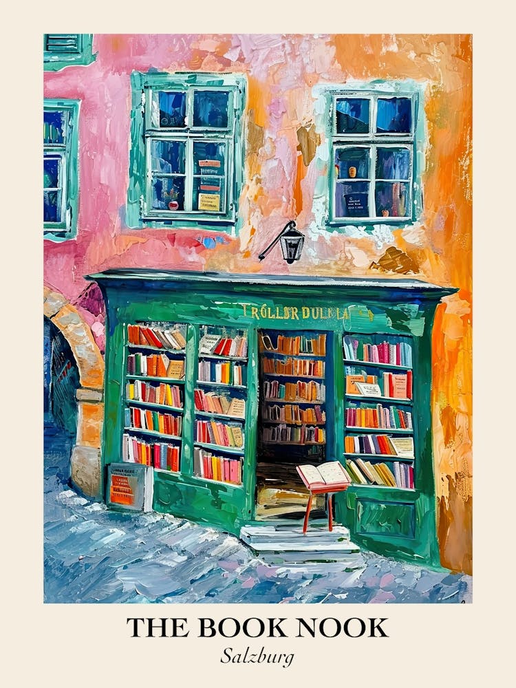 Salzburg Book Nook Bookshop 4 Poster