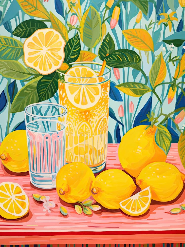 Amalfi Lemons Mediterranean View 1