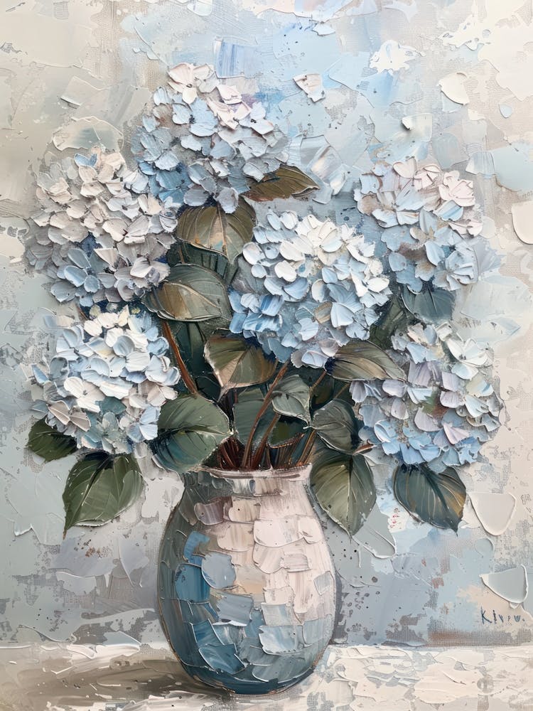 A World Of Flowers Hydrangea 3 Painting