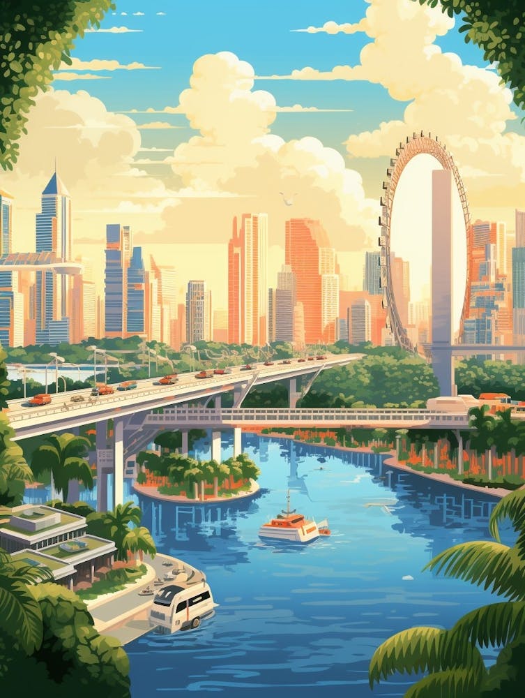 Singapore Pixel Art 2