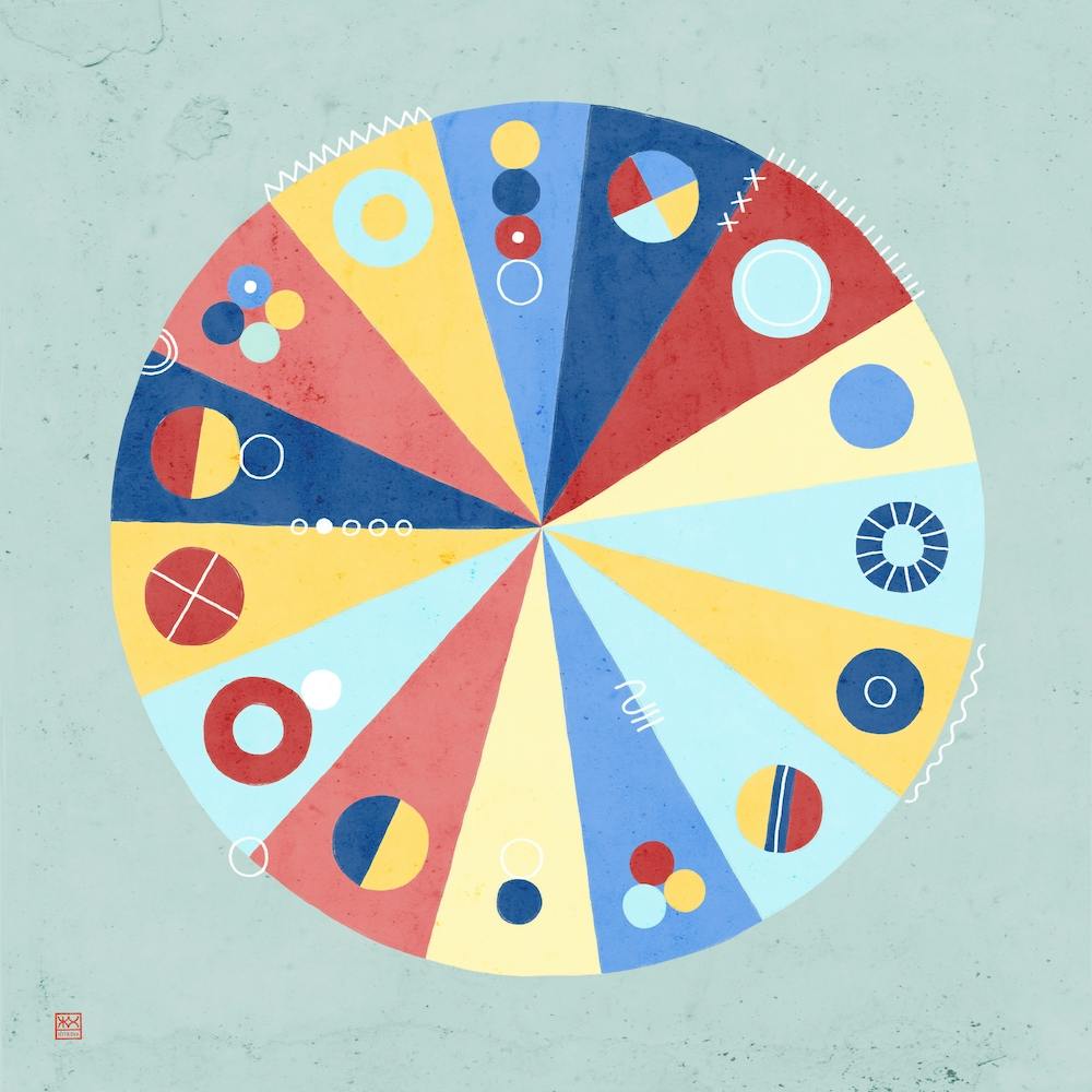 Fortune Wheel Meditative Mandala