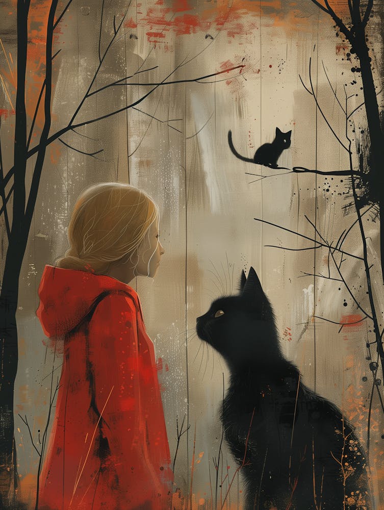 Little Red Riding Hood Canvas Print