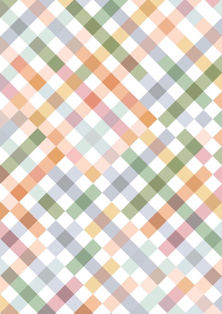 Gingham Checker Cottage Summer