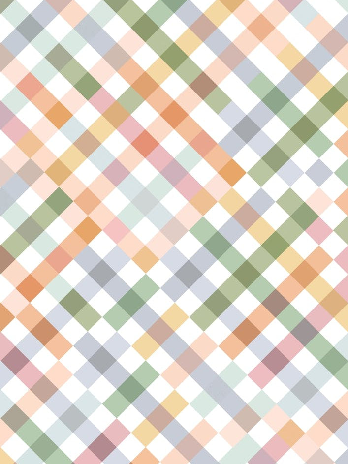 Gingham Checker Cottage Summer