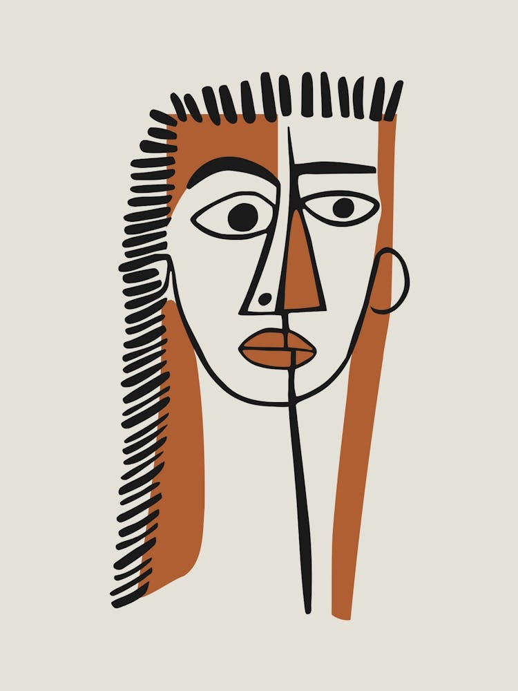 Face With Two Different Halves