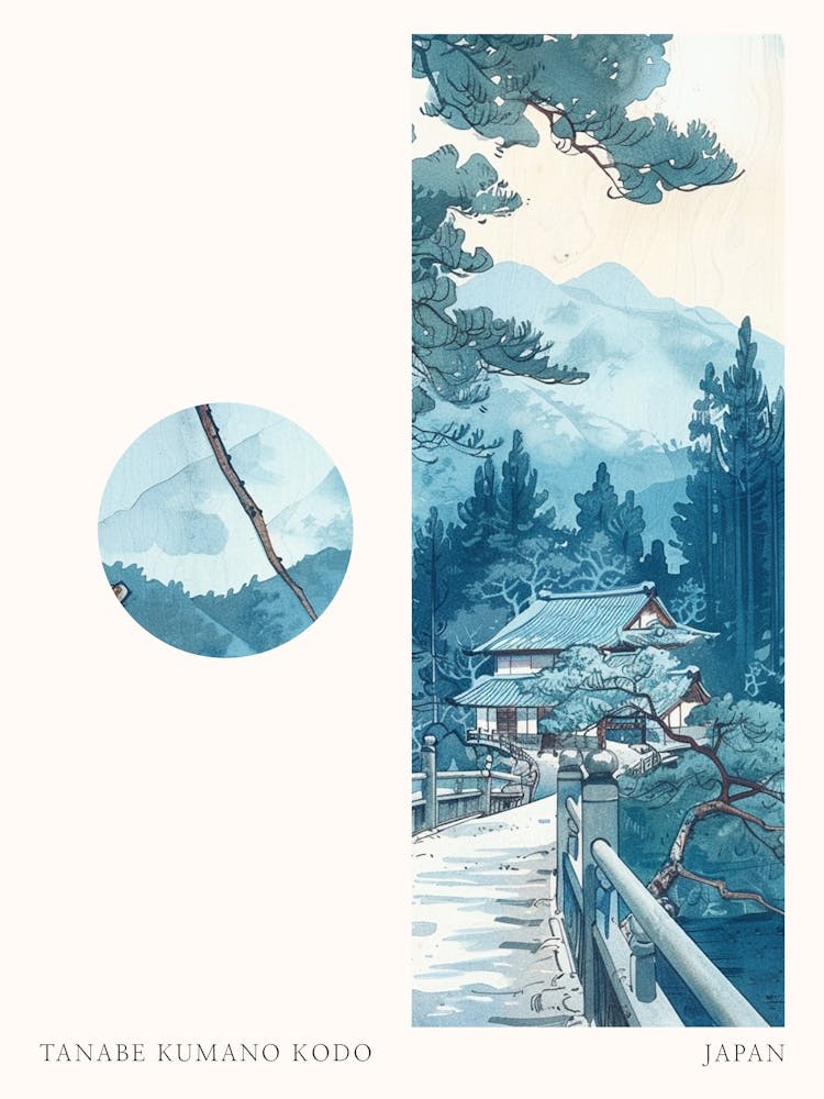 Tanabe Kumano Kodo Japan 1 Cut Out Travel Poster