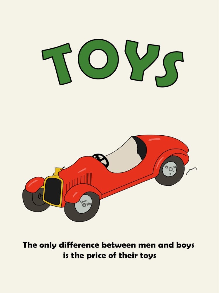 Toys Car Print