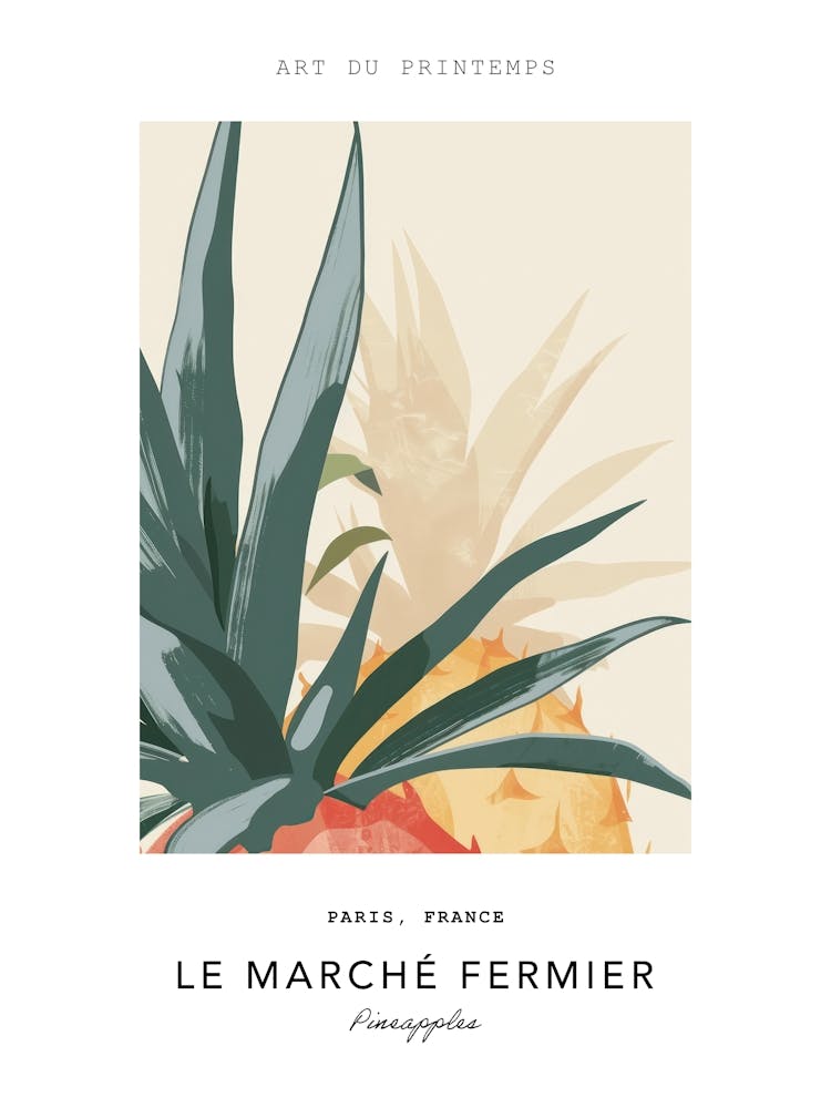 Pineapples Le Marche Fermier Poster 3
