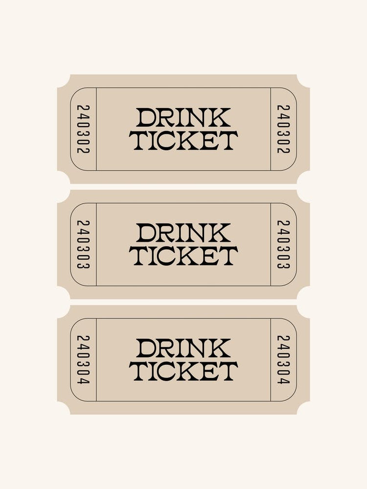 Drink Ticket - Beige