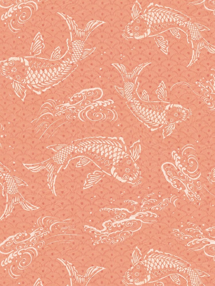 Peach Fuzz Koi Fish