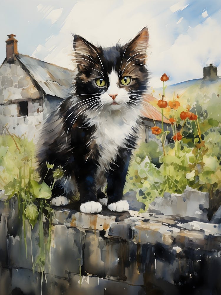 Irish Cats in Watercolor 8