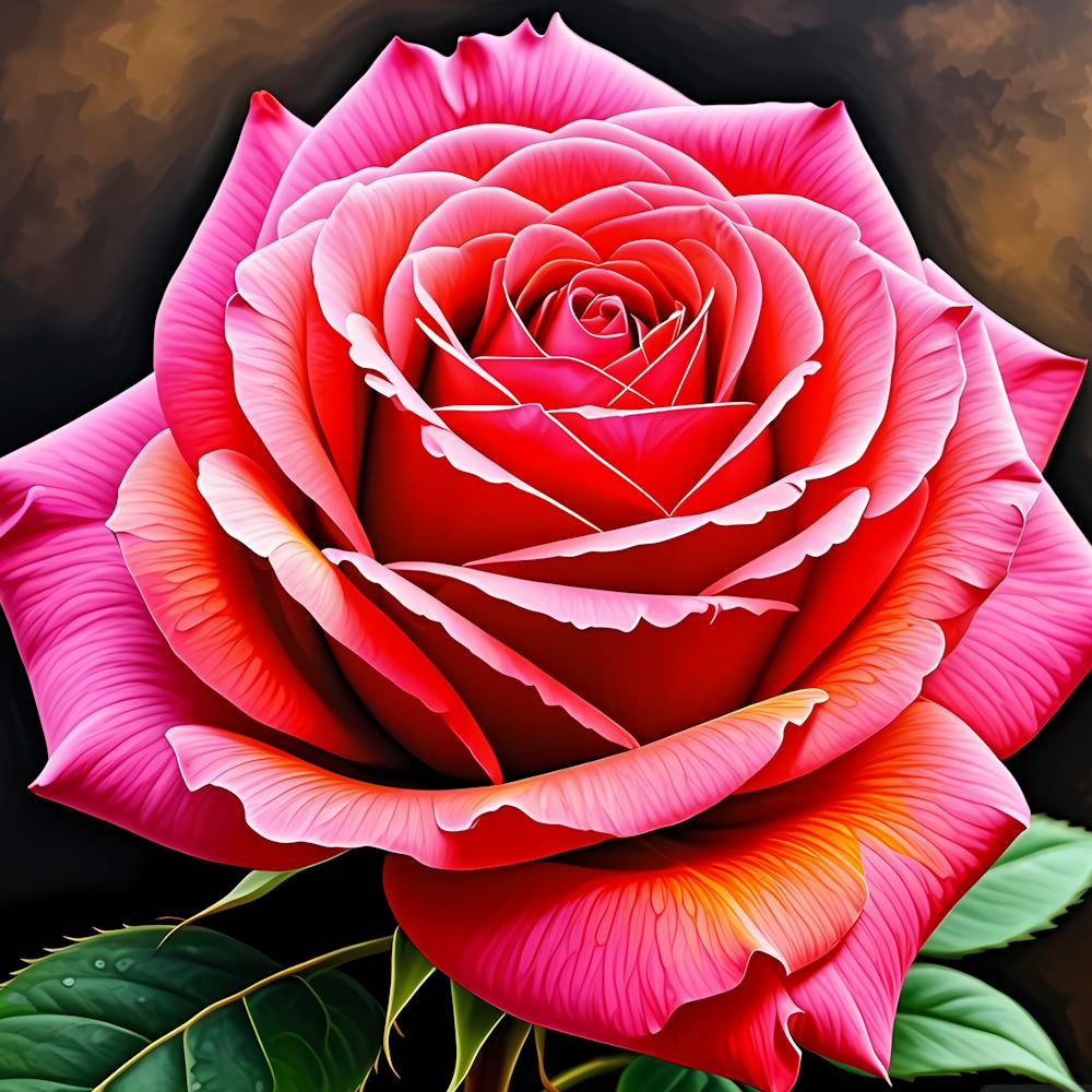 Pink Rose Painting