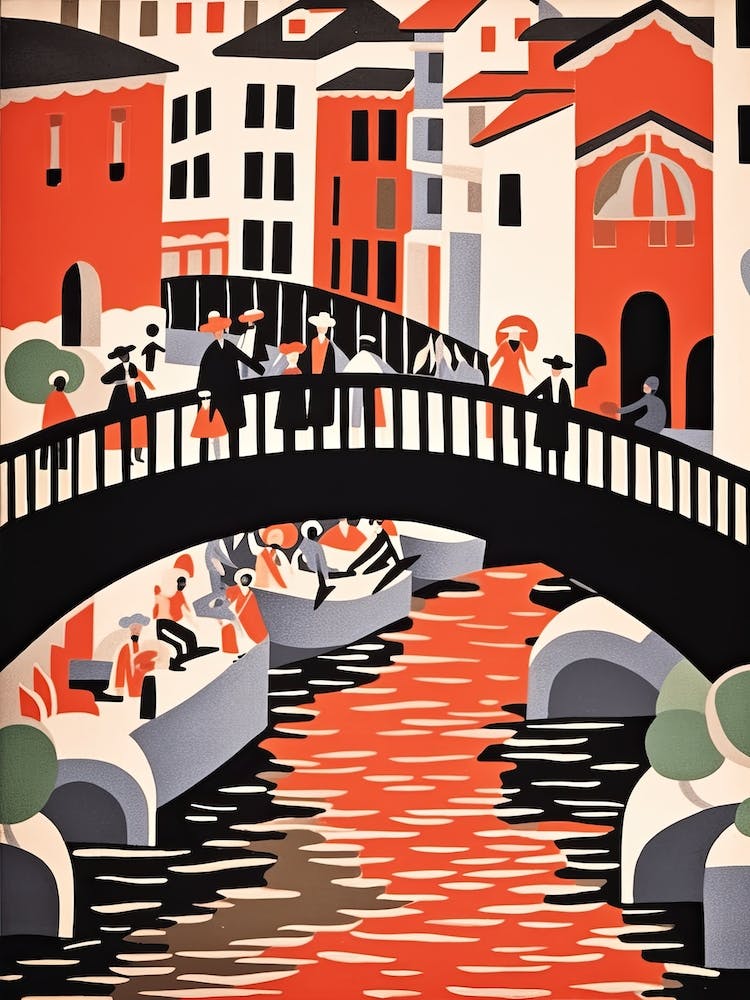 Ponte Santa Trinita, Florence Italy Colourful 1