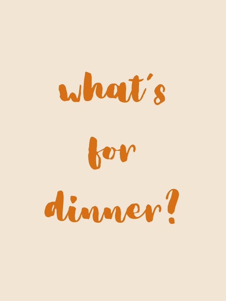 What S For Dinner Orange