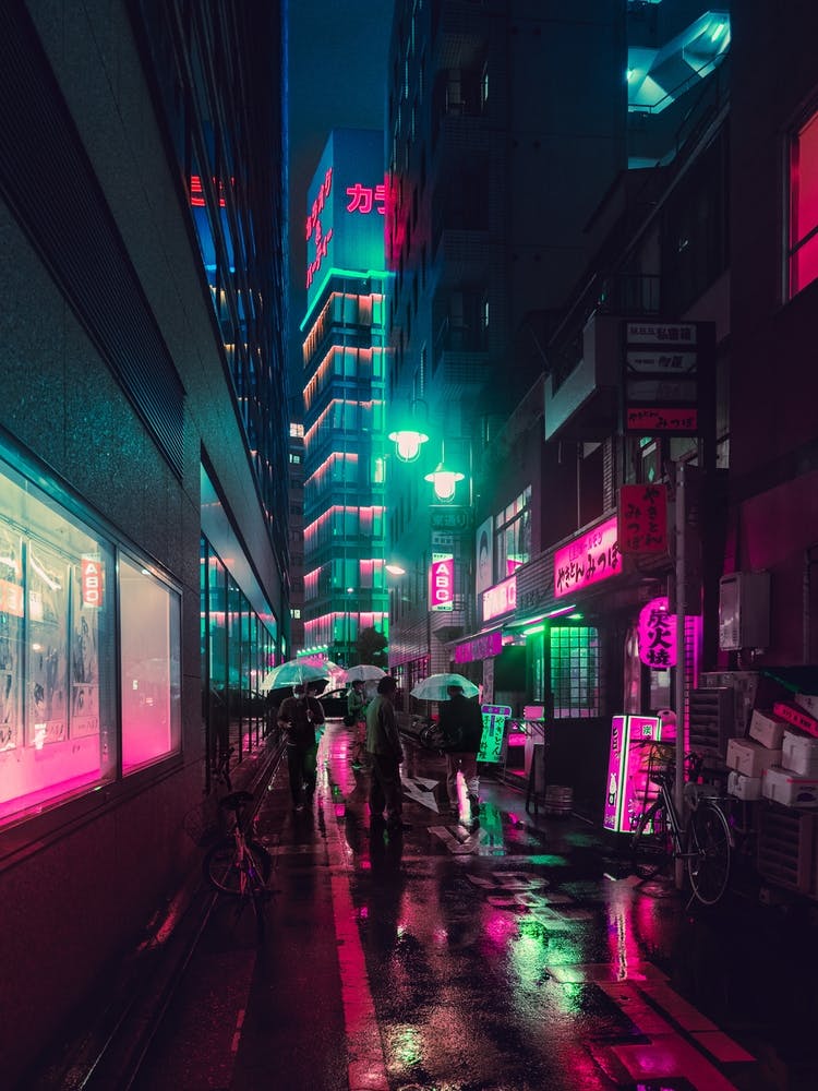 Tokyo Neon City Street