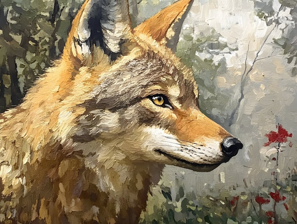 Coyote In The Woods 1