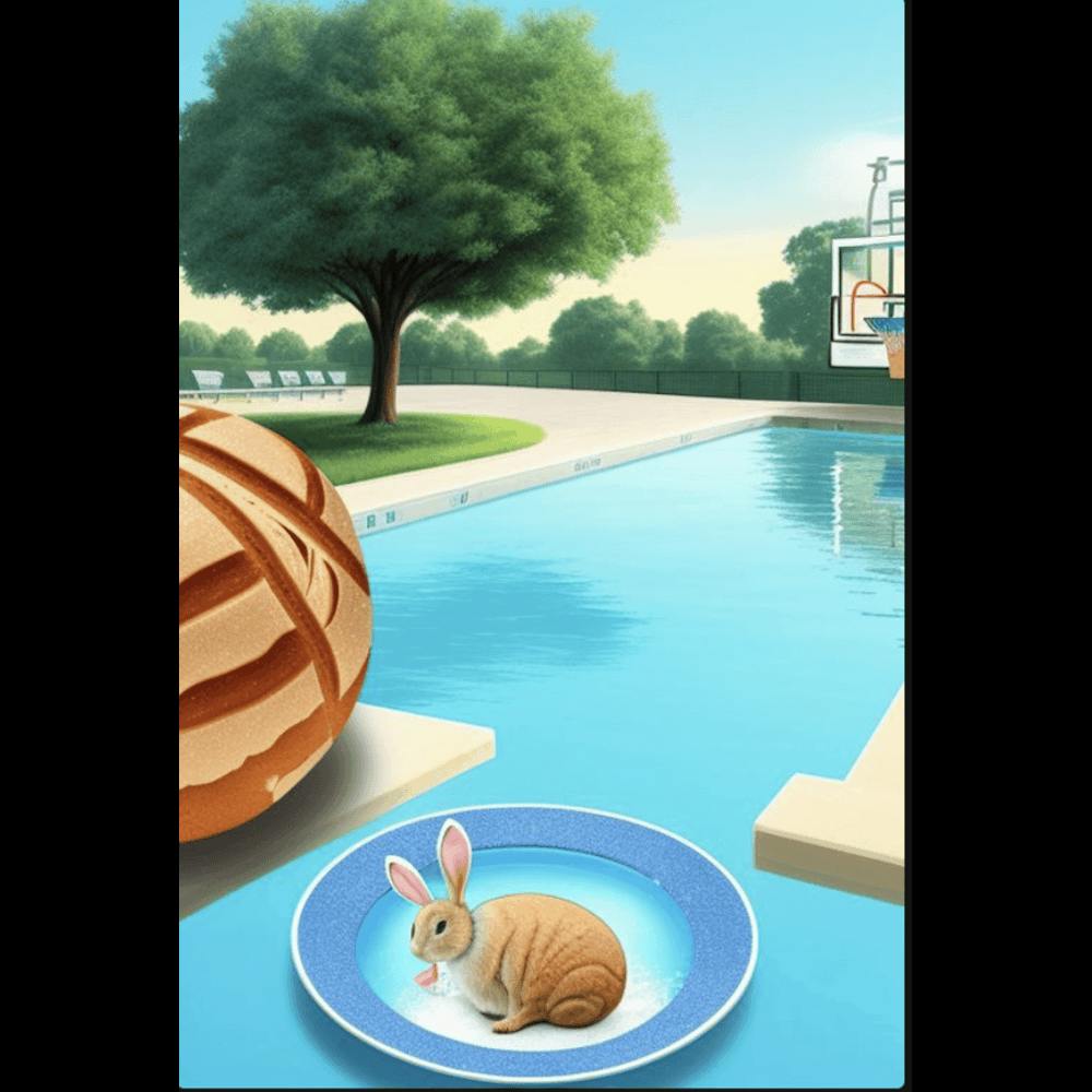 Bunny In The Pool