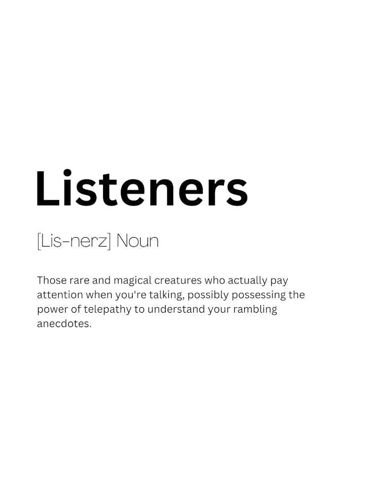 Listeners Definition Meaning 1