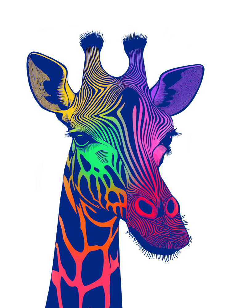 Rainbow Giraffe
