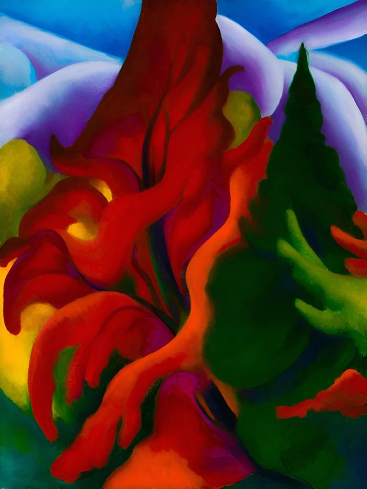 Georgia O'Keeffe - Trees in Autumn, 1920-1921