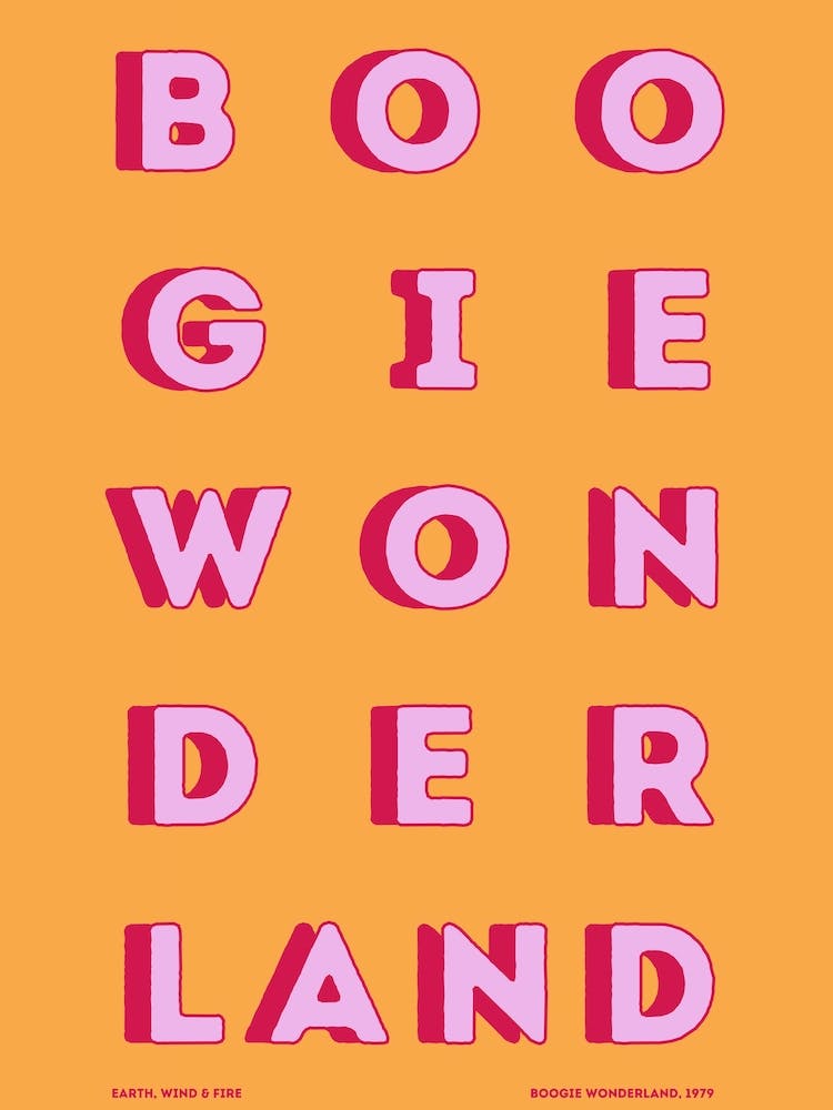 Boogie Wonderland, Boogie Wonderland, Earth, Wind & Fire Disco Colourful, Orange
