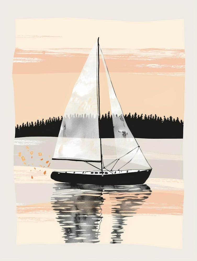 Sailboat On The Water 1