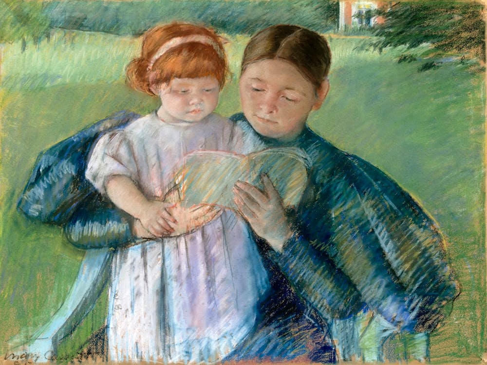 Nurse Reading To A Little Girl (1895), Mary Cassatt