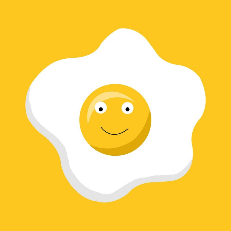 Smiley-Ei Quadrat
