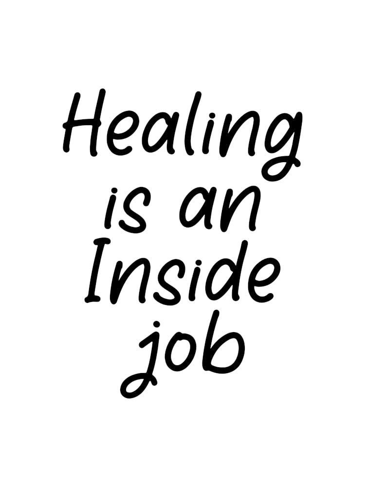 Healing is an Inside Job, Life Quotes Wall Art, Chiropractic Signs, Chiropractic Poster Quotes, Chiropractic Wall Decor