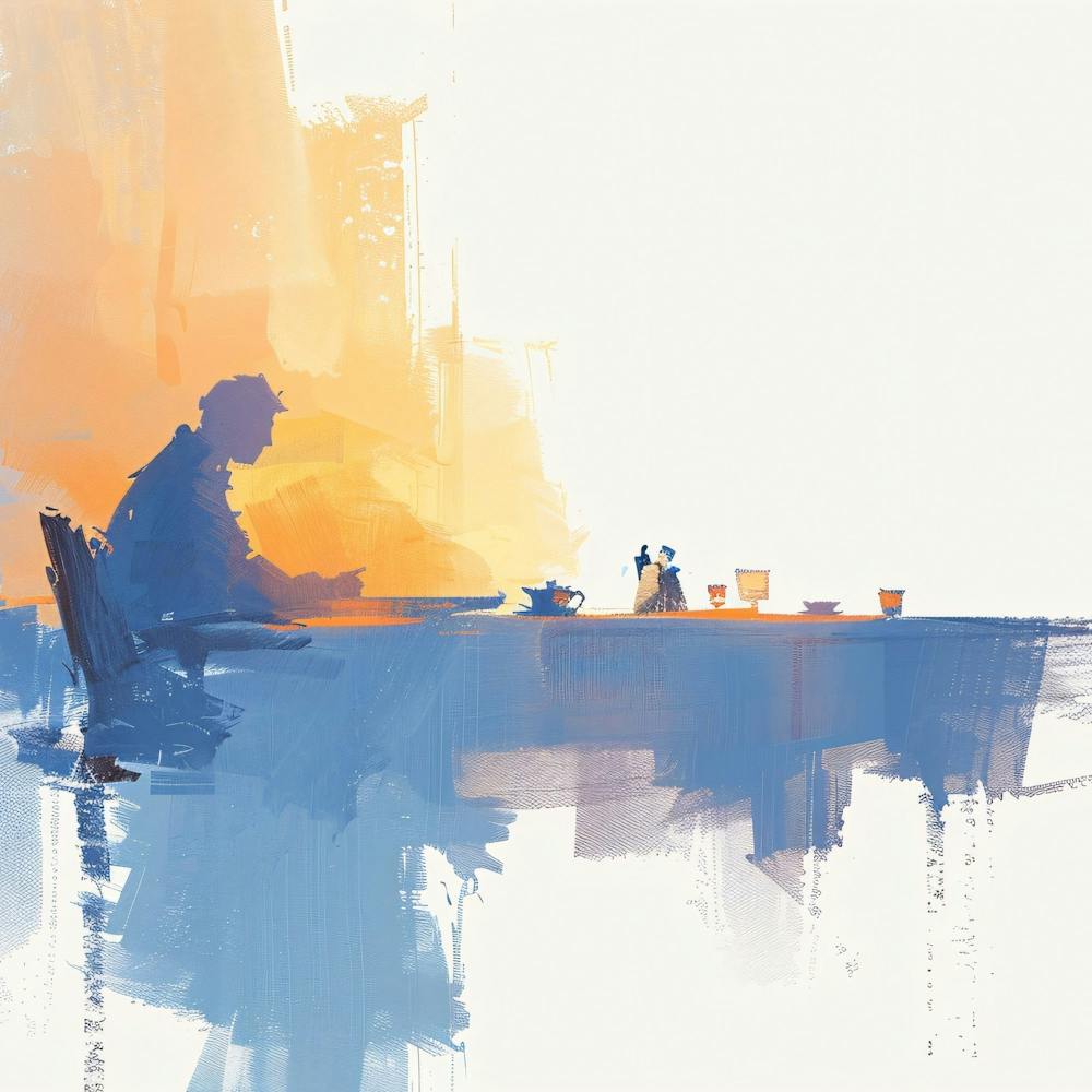 Man At A Table
