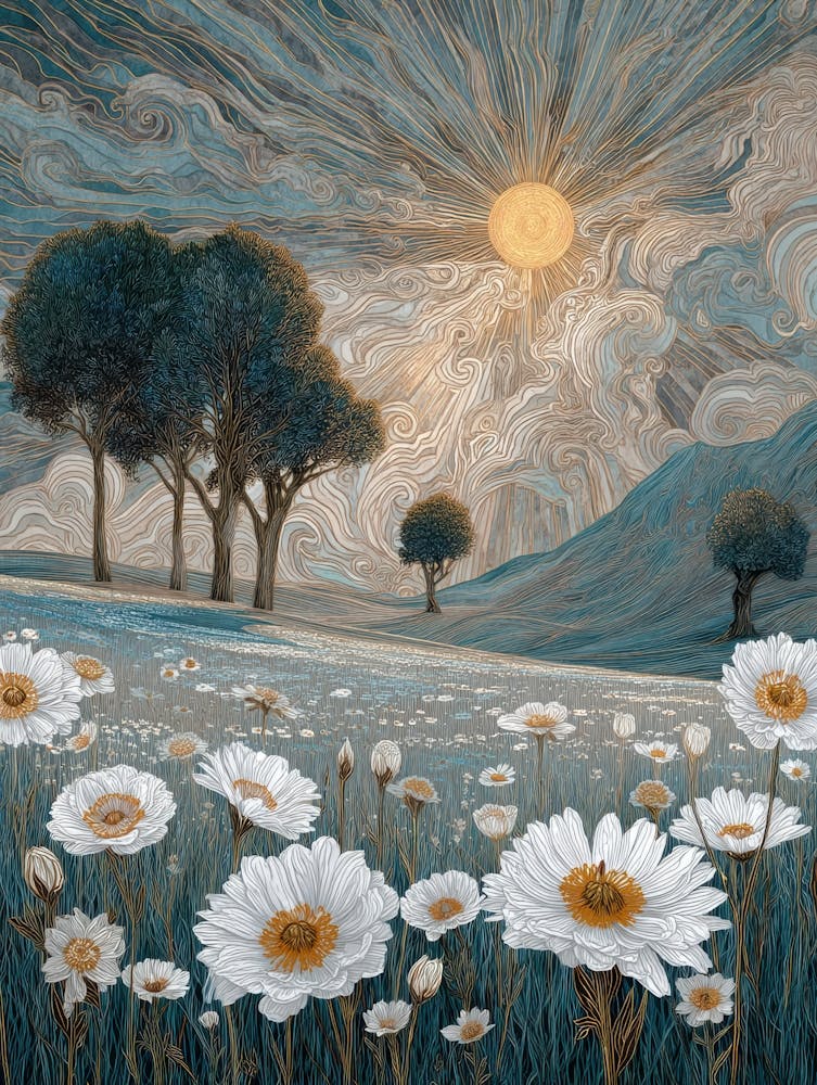 Daisies In The Field