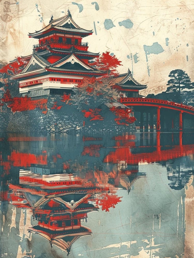 Hiroshima Castle Mid Century Modern 1