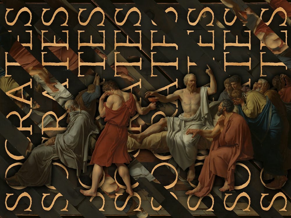 The Death Of Socrates by Jacques-Louis David Revised
