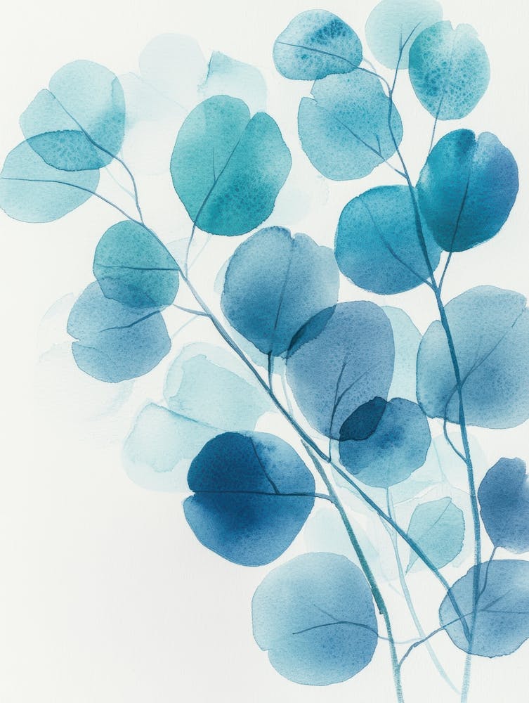 Blue Eucalyptus Canvas Print