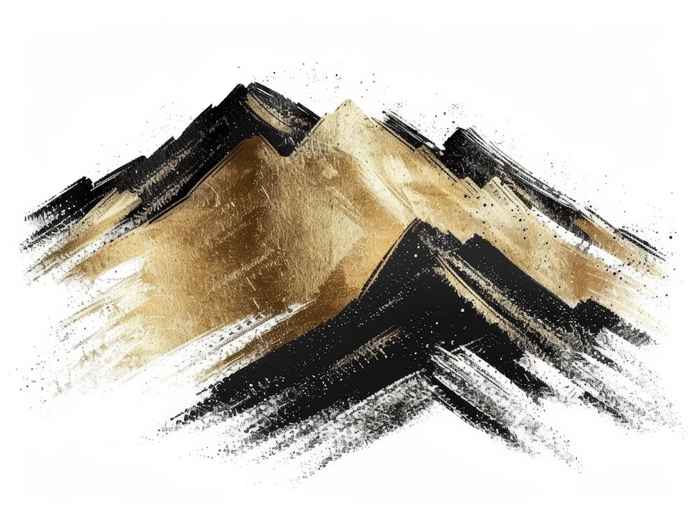 Gold Mountains Painting 1