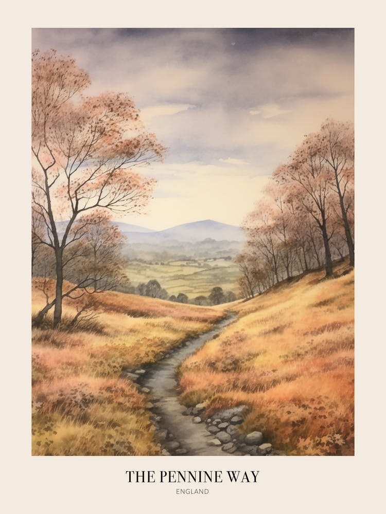 The Pennine Way England Uk Trail Poster