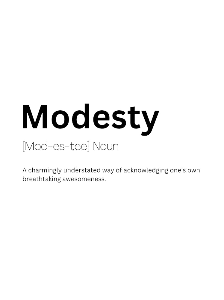 Modesty Definition Meaning
