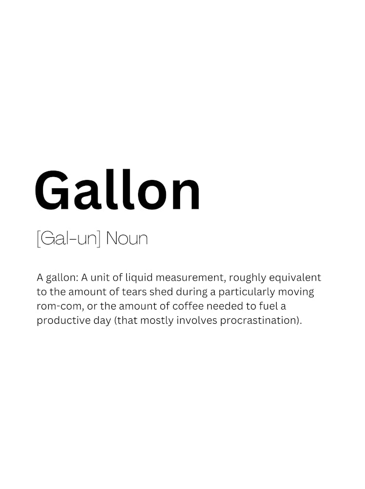 Gallon Definition Meaning 1